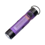mini torche transparente moderne orange violet jaune blanc étanche camping randonnée annneau métallique