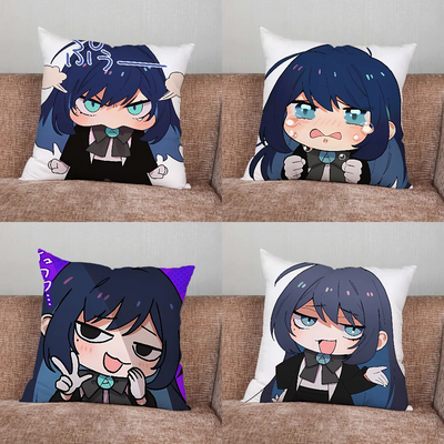 Taie d'oreiller décorative imprimée style animé pour chambre ado