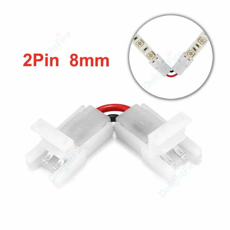 connecteurs led ruban adhésif moderne broches 10mm blanc opaques 5a 24v ws2812b rgb