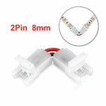 connecteurs led ruban adhésif moderne broches 10mm blanc opaques 5a 24v ws2812b rgb