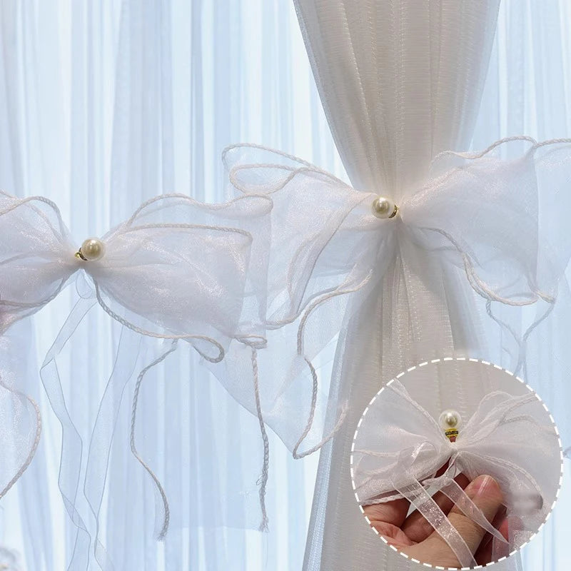 rideau dentelle blanc transparent classique fenêtre maison salon décoration chic