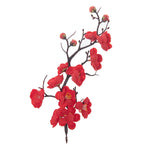 décoration mariage bouquet artificielle fleur prunier soie blanche rose rouge intérieure