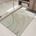tapis moderne marbre blanc gris antidérapant résistant l'eau 50x80cm 60x90cm salon bain