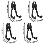 crochet mural acier noir support rangement outils garage vélo escabeau fixation vis