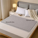 protège lit imperméable gris quilté adhésif moderne sac rangement 70x90cm