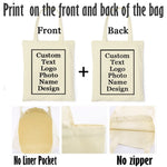 tote bag toile personnalisable sac main femme plage décontracté coton brut sac fourre tout