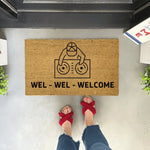 Tapis d'entrée personnalisé design moderne