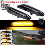 feux clignotants dynamiques led noir crystal bmw e60 e90 séquentiels adhésifs couvercle abs led