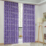 rideau semi transparent feuilles stylisées moderne violet rose noir bleu gris uni décoration maison