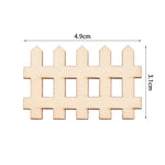 grille clôture miniature bois fée lattes horizontales deco artisanal garden party diy craft naturel