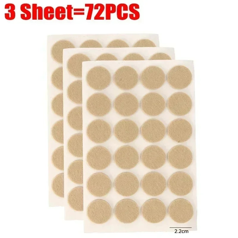 protecteurs meubles adhésifs antirayures feutre doux beige clair sols bois dur pratique utilitaire