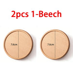 coasters bois naturels respectueux environnement minimaliste bois chêne noyer sets coeurs rectangles