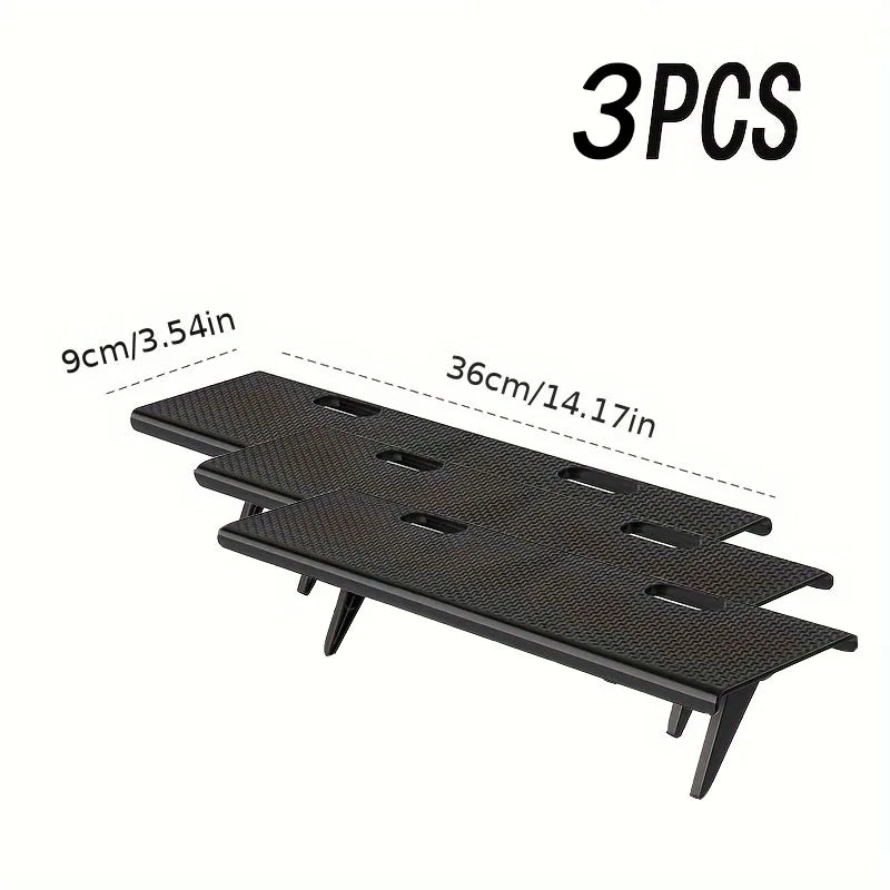 support pliable noir moderne étagère pliante clips magnétiques rangement écologique