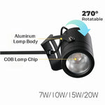 Spot mur extérieur moderne led noir hydrofuge 10w 15w 20w 85265v