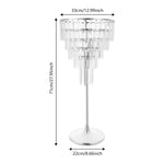 support floral transparent moderne or argent bouquet inclusion centro mesa