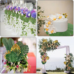 feuilles artificielles vert doré feuilles tropicales moderne extérieur décoration anniversaire mariage baby shower piquet