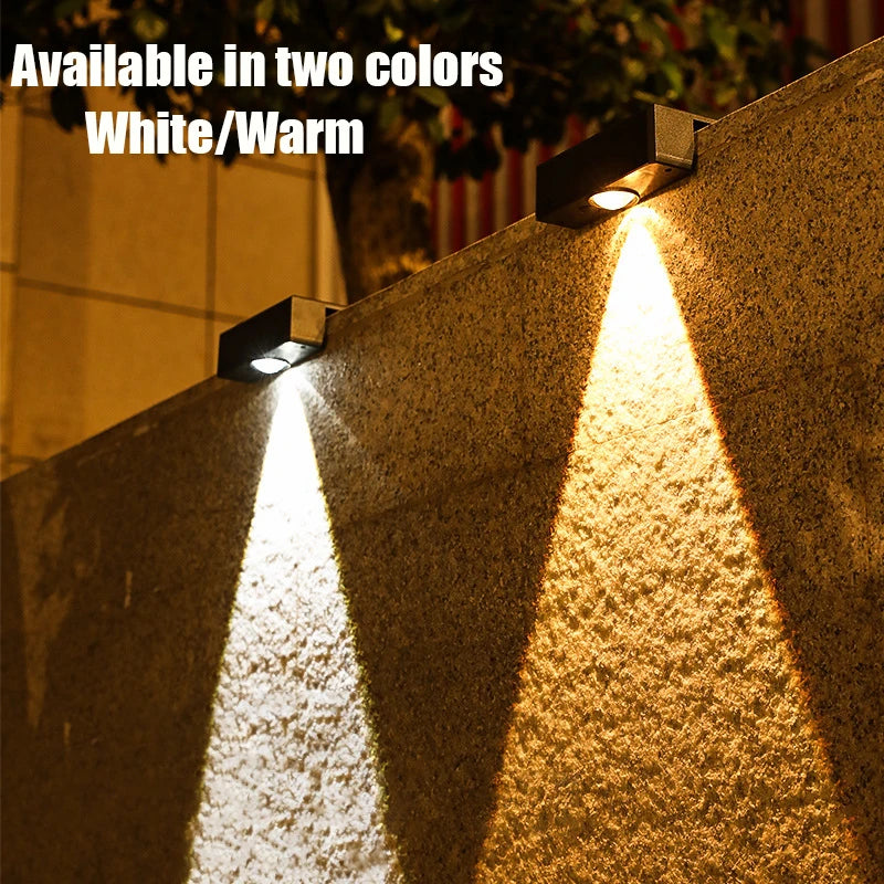 éclairage extérieur led solaire ip65 moderne blanc clips autoinstallation energie solaire