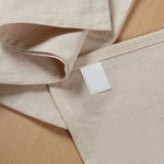serviettes tissu beige rustiques pack 10pcs 45x45cm tissage artisanal maison restaurant