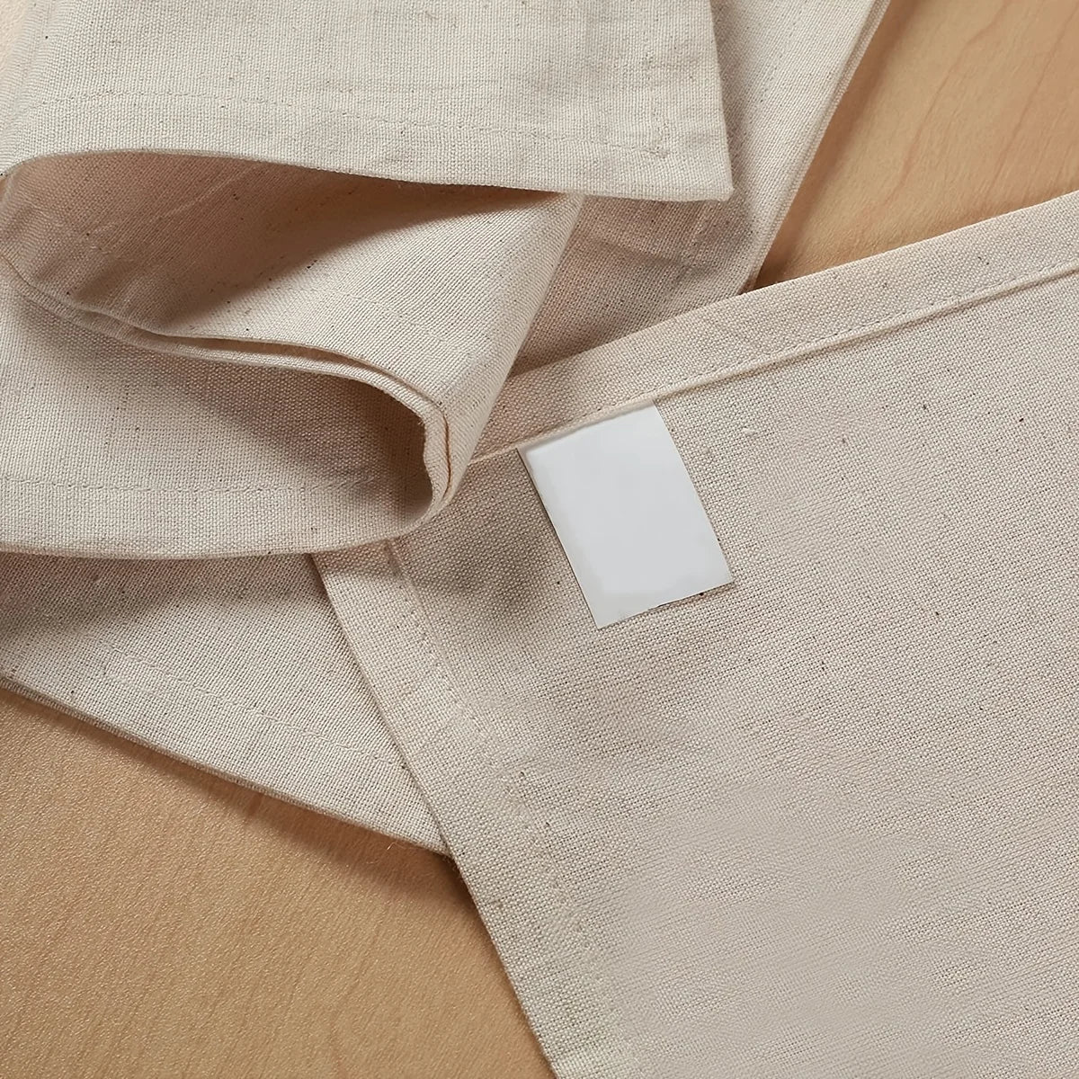 serviettes tissu beige rustiques pack 10pcs 45x45cm tissage artisanal maison restaurant
