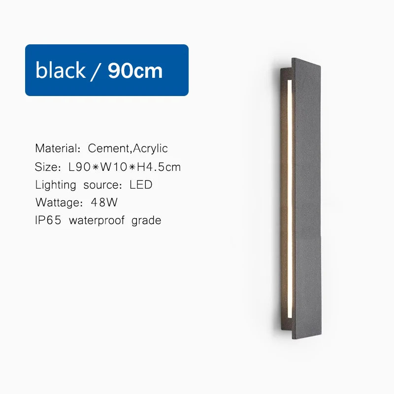applique murale led moderne gris blanc calcaire étanche extérieure entrée jardin villa