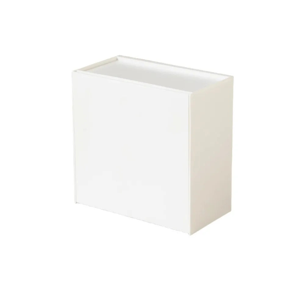 organisateur mural moderne blanc rangement adhésif sans perçage boîte bain réutilisable plat minimaliste grande