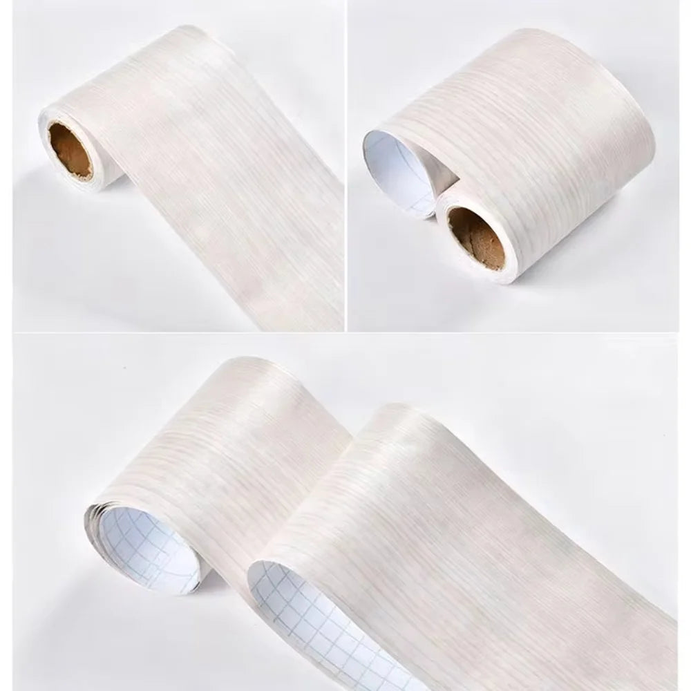 papier peint auto adhésif rayures verticales moderne 5m 15cm blanc noir beigeclair