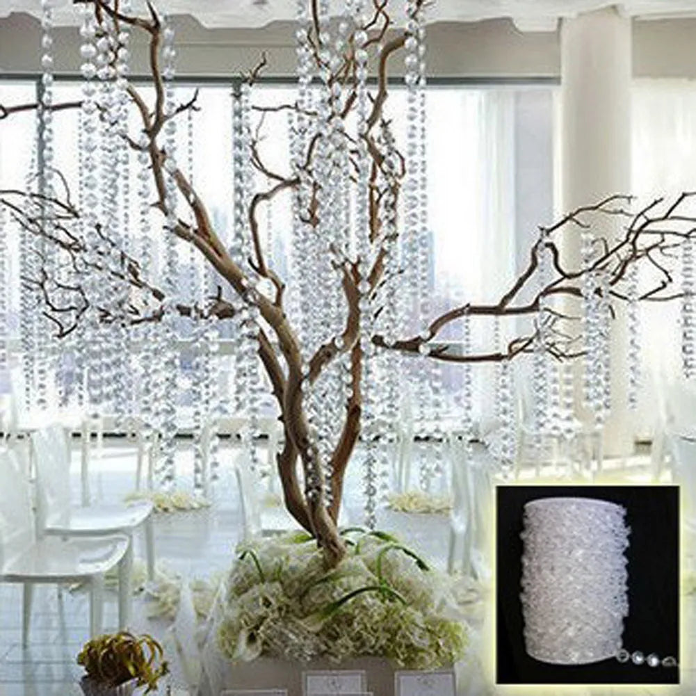 guirlande cristal transparentes brillantes moderne décoration anniversaire noël événement festive