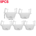 support plante suspendue transparent moderne rainuré chaîne métallique jardin décoration fleur
