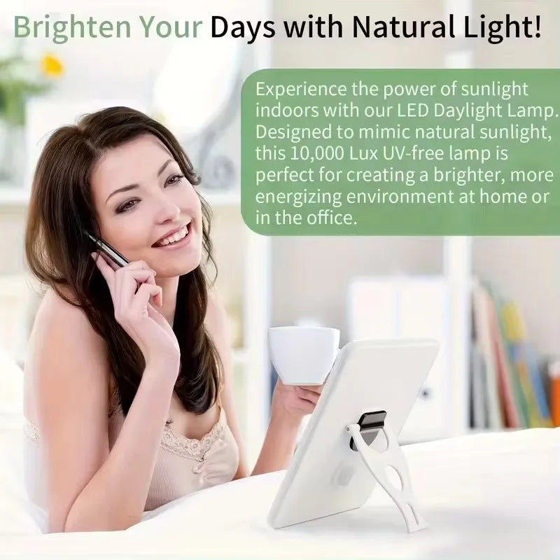 lampe led lumière naturelle blanc moderne températures minuteries luminosités pliable