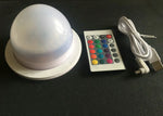 lampe led rechargeable télécommandée rgbw moderne veilleuse douce table blanc opacité 48 smds