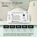 contrôleur led zigbee 30m app voix blanc moderne abs 270w 12v24v
