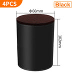 support meubles acier noir protecteur sol anti rayure adhésif 3m