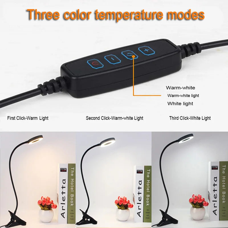 lampe pince noir led flexible ajustable contemporaine eye protection minimaliste