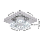 lampe étoile cristal led moderne transparent noire blanche