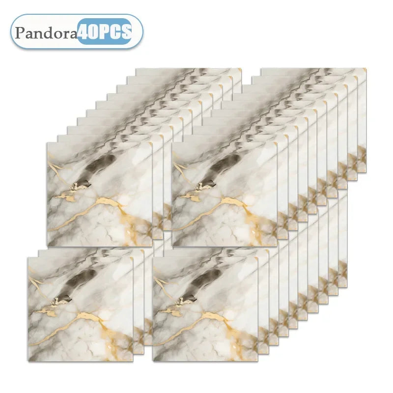 carrelage marbré blanc gris moderne adhésif résistant eau pvc pet xpe 30x30cm