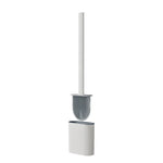 brosse wc silicone gris blanc moderne support mural facile nettoyer respectueux environnement durable bristles