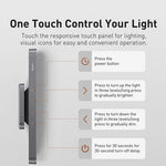 lampe moderne rechargeable led gris mat tactile controle batterie USB