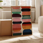 toiles d'art abstrait géométrique multicolore contemporaines sans cadre décoration intérieure