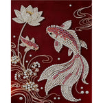 tableau decoratif art contemporain floral animalier abstrait diy resine opaque 35x45cm