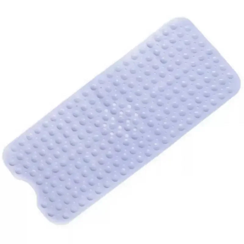 tapis bain antidérapant bleu clair pvc ventouse trous drainage moderne