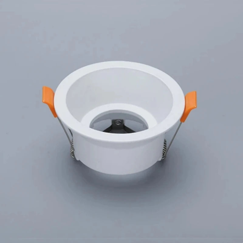 Downlight spot led blanc moderne base aluminium facile clips métalliques opaques 86mm 40mm