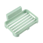 support savon acrylique blanc rose vert bleu drainage moderne empilable utilisation multiple adhésif fixe