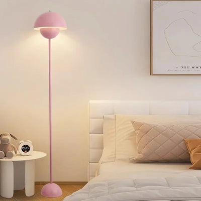 Lampe champignon LED design nordique en couleur crème