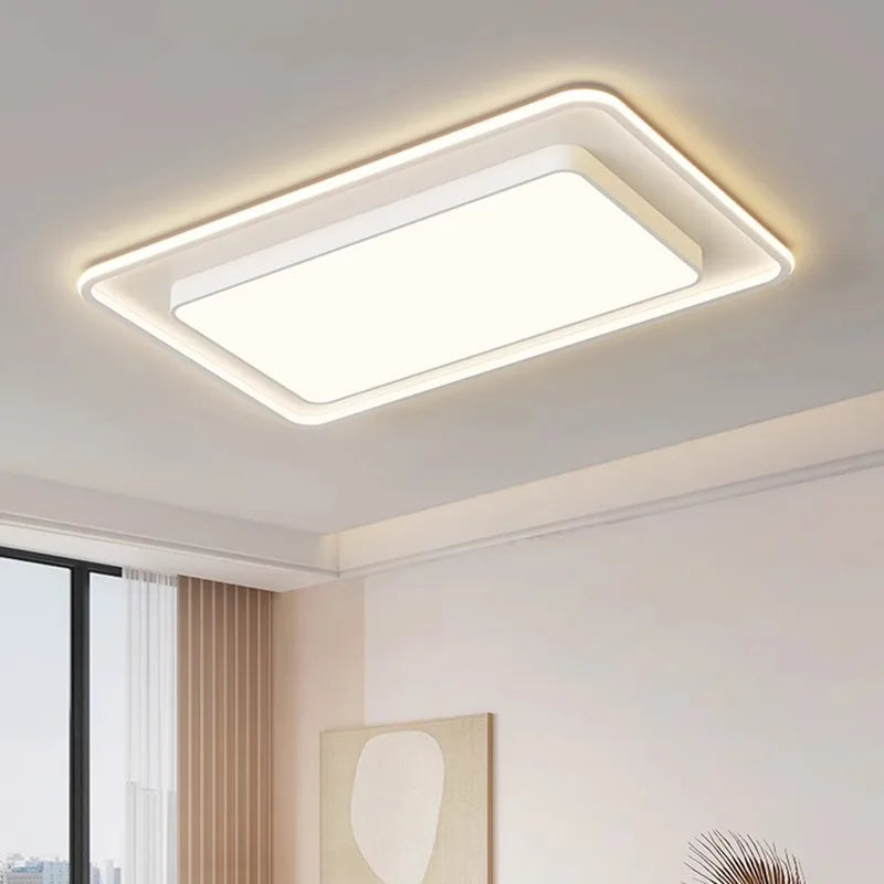 lampe moderne led télécommande blanc 103x63cm 46x46cm dia46cm dimmable aluminium
