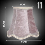 abat jour tissu broderie dorée vert clair rouge beige gris rose pâle classique tassel