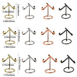 Support bijoux noir argent doré clips base circulaire moderne minimaliste salon respectueux environnement