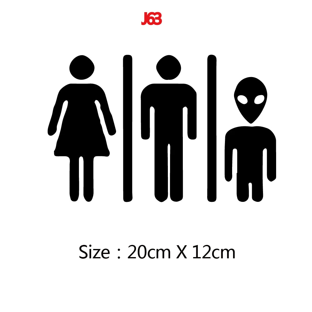 autocollants mural personnages stylisés humour minimaliste noir adhésif salle bain chambre enfants décoration vinyle