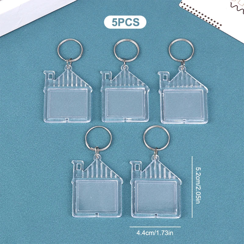 porte clés transparent moderne imprimé ❤️ You étoile super dad anneau métallique