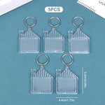 porte clés transparent moderne imprimé ❤️ You étoile super dad anneau métallique