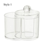 organisateur cosmétique transparent moderne brosse lingettes éponge rangement maquillage portable salle bain